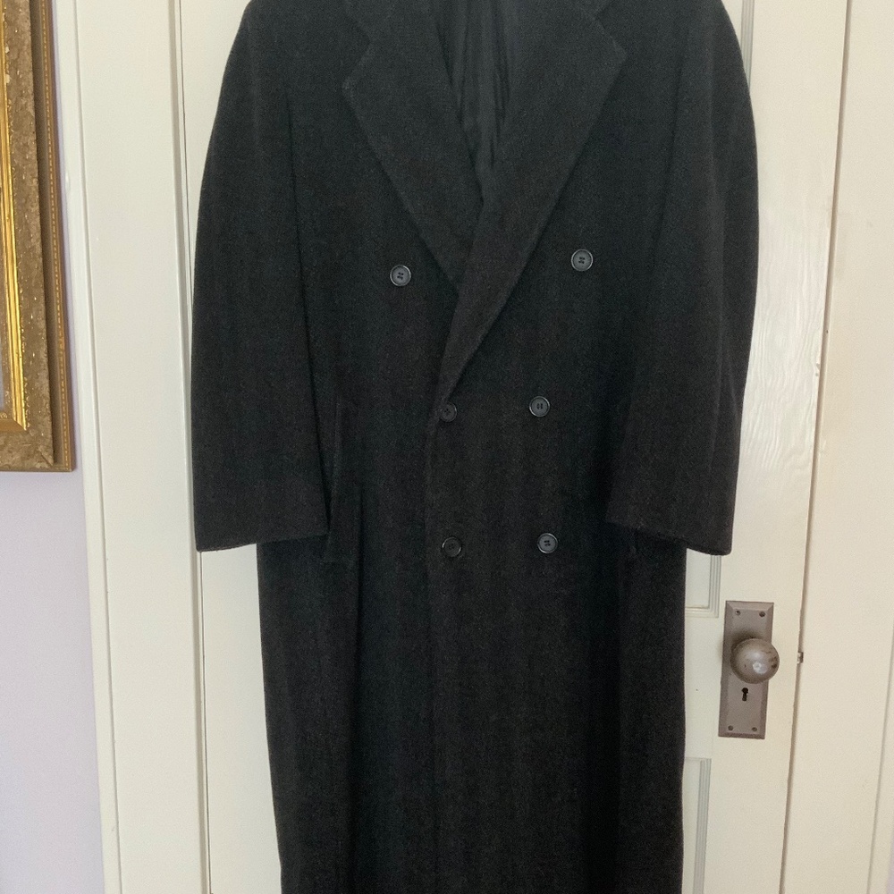 Nino Cerruti men’s Heavy Wool Long coat, Sz 42R